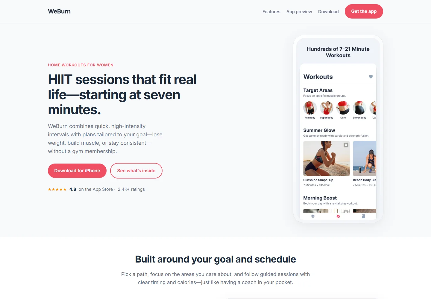 WeBurn, Home Workout Platform preview